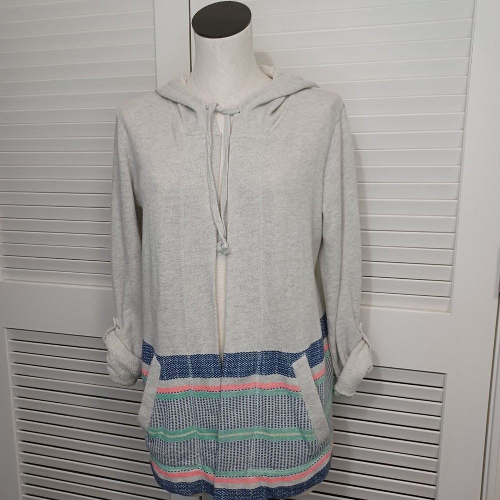 Billabong Striped French Terry Hoodie Cardigan